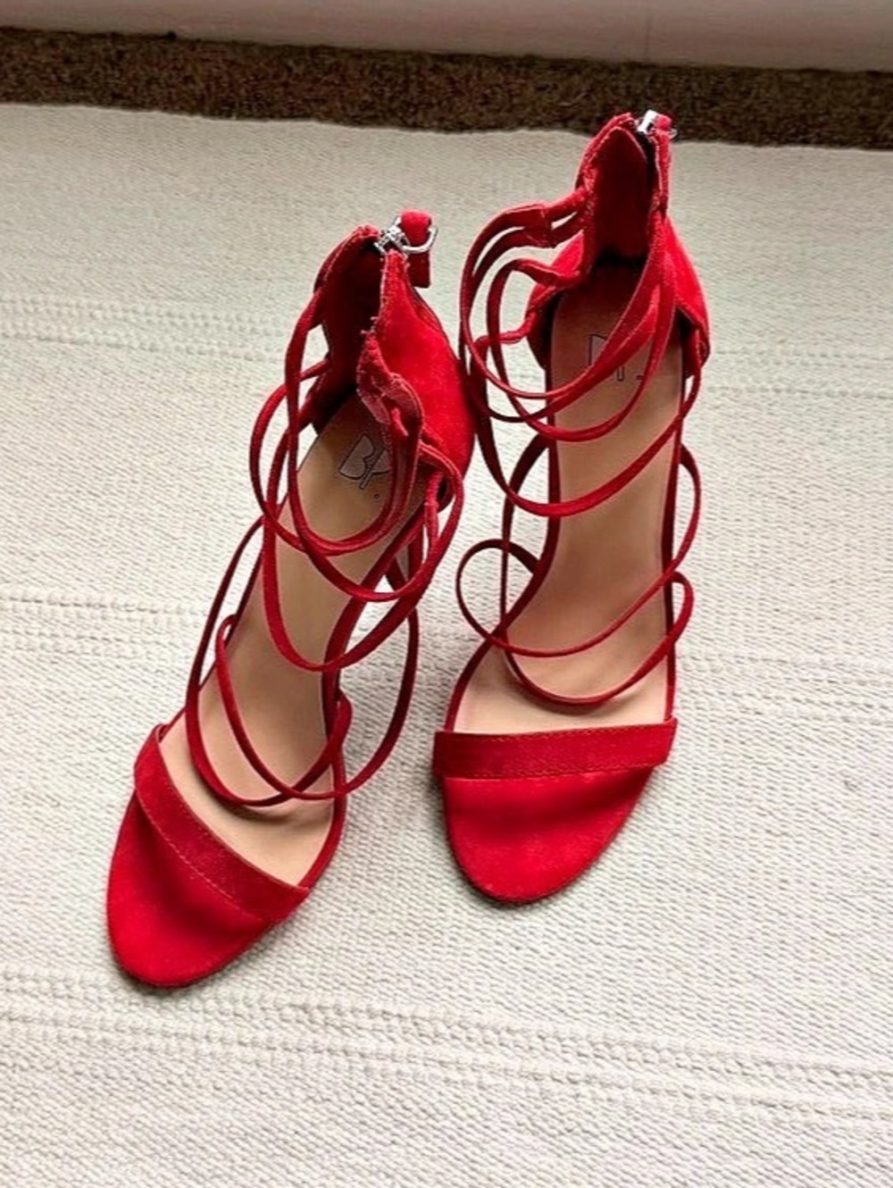 Red Strappy Heels